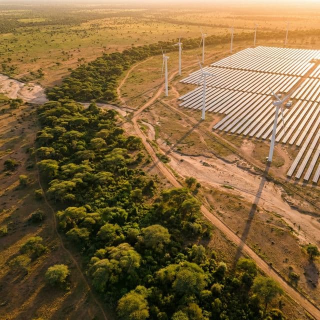 Vue aérienne du domaine